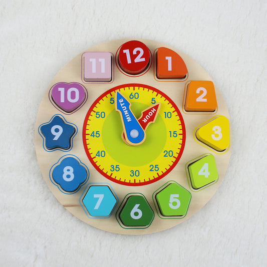 the learning clock and puzzle set
